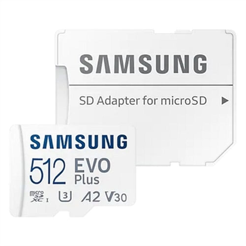 Micro SD Memory Card with Adaptor Samsung MB-MC512KAEU 512 GB UHS-I
