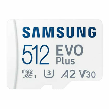Micro SD Memory Card with Adaptor Samsung MB-MC512KAEU 512 GB UHS-I